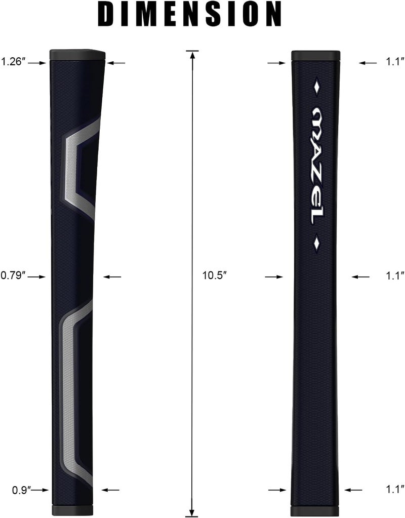 MAZEL Ultra-light Golf Putter Grip for Men - 2.0 Advanced Surface Texture Non-slip Golf Grip,Great Comfortable Feel and More Consistent Stroke - Image 3